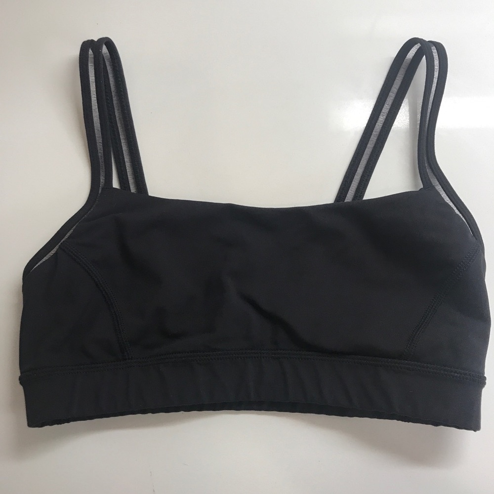 Lululemon black sports bra - size 4 (no pads)